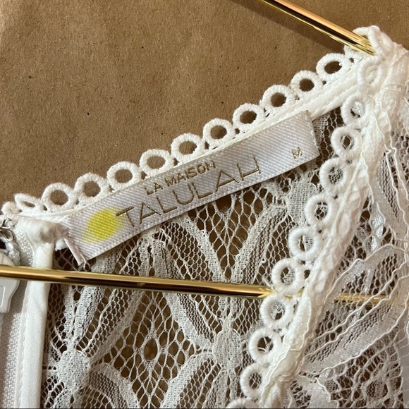 La Maison Talulah | Pursue Sleeveless Lace Mini Dress Bridal Wedding Size M - Picture 3 of 14